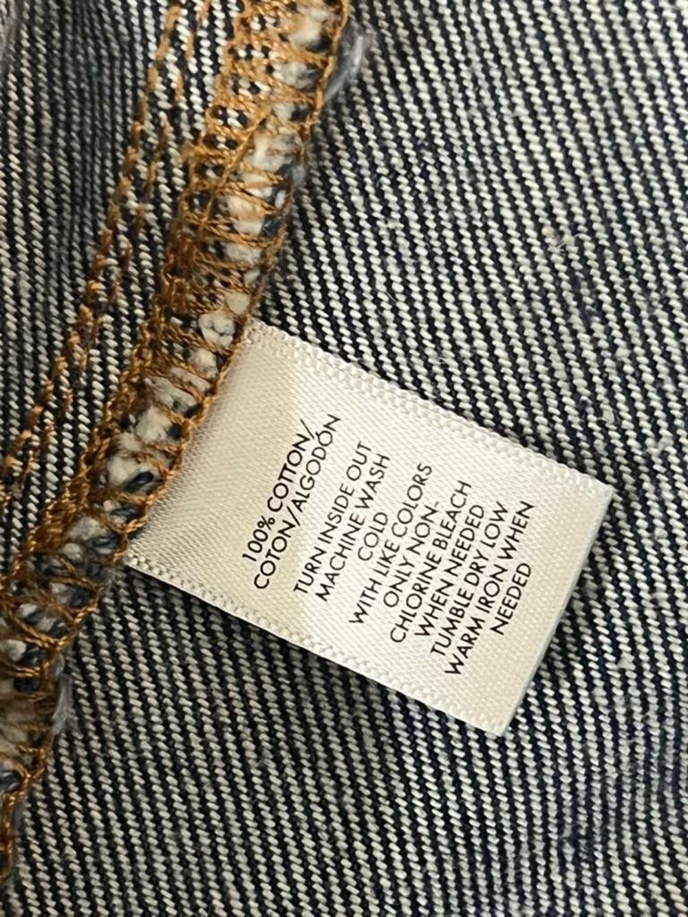 LOFT Denim Button Front Mini Skirt Size 4 - Picture 8 of 8